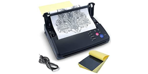 Sacnahe Tattoo Transfer Stencil Machine Copier Printer Thermal Tattoo Kit Copier Printer With 20pcs Free Tattoo Stencil Transfer Paper Black (2023 Update Version)