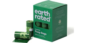 Earth Rated Dog Poop Bags, Guaranteed Leak Proof and Extra Thick Waste Bag Refill Rolls For Dogs, Lavender Scented, 270 Count